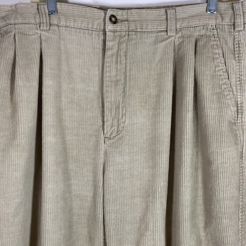 Haggar 100% Cotton Cord Pants Button Closure Size 36